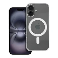 Skaidrus dėklas 2 mm IPHONE 16 suderinamas su Magnetine (kameros apsauga) permatomas