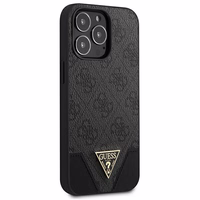 Guess dėklas GUHCP13LPU4GHBK iPhone 13 Pro / 13 6.1" pilkas/pilkas hardcase 4G Triangle Collection