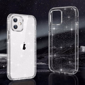 Kristalinis blizgus dėklas Samsung Galaxy A35 5G Sidabrinis