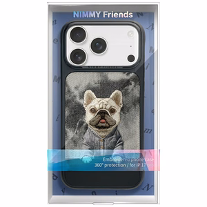 Nimmy Gentle Pets Series Dog MagSafe dėklas iPhone 17 Pro juodas
