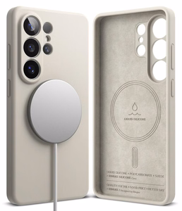 Ringke Silikoninis MagSafe Dėklas for Samsung Galaxy S26 Ultra - smėlinis