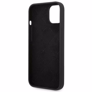 Guess GUHCP14MSLTGK iPhone 14 Plus 6.7" чёрный/чёрный жёсткий чехол Silicone Triangle