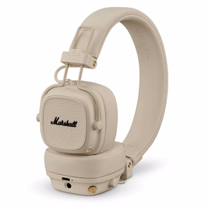 Belaidės ausinės Marshall Major V On-Ear Bluetooth kreminės