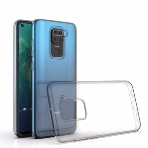 Dėklas telefonui itin plonas 0,5 mm Xiaomi Redmi Note 9 Pro Max permatomas