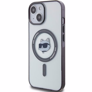 Karl Lagerfeld KLHMP15MHCHNOTK iPhone 15 Plus 6.7" skaidrus kietas dėklas IML Choupette's Head MagSafe
