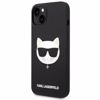 Karl Lagerfeld KLHMP14MSLCHBK iPhone 14 Plus 6.7 "kietas dėklas juodas / juodas Silikoninis Choupette Galva Magsafe