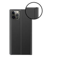 Dėklas telefonui su knygų spintos tipo dėklu su išmaniu langu, skirtas iPhone 13 Pro, rožinis