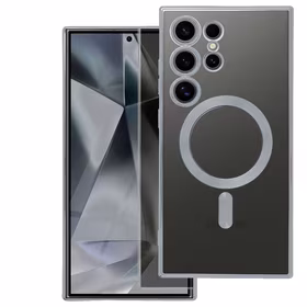 ELECTRO MAG COVER dėklas, suderinamas su MagSafe, skirtas SAMSUNG A37, sidabrinis