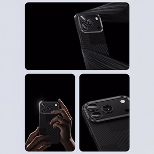 Benks Montage magnetinis Armor Air Kevlar dėklas su metaliniu rėmeliu 600D+1500D (MB69) Iphone 17 Pro telefonui juodas