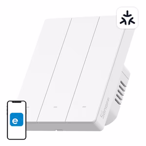 SONOFF M5 išmanusis sieninis jungiklis M5-3C-80W, Wi-Fi, Matter