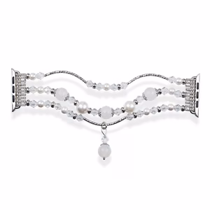 Apple Watch apyrankės kilpa 42/44/45 dizainas 4 balta