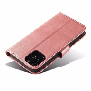 Magnet Case elegantiškas dėklas telefonui su atvartu ir stovo funkcija Samsung Galaxy A73 rožinis