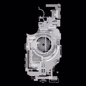 Spigen Ultra Hybrid Mag MagSafe dėklas skirta Samsung Galaxy S26 Plus Zero One baltas