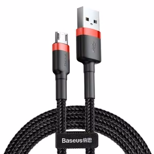 Baseus Cafule Micro USB laidas 1,5A 2 m (raudonas ir juodas)