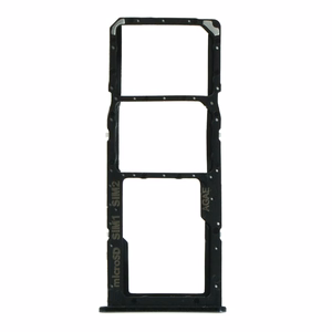 SIM kortelės laikiklis Samsung A715 A71 2020 Prism Crush Black OEM