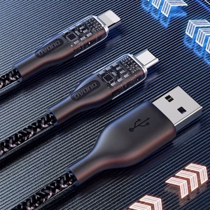 USB laidas Dudao L22L pilkas Lightning 100cm (iki 30W)