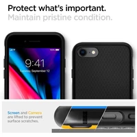 Spigen Liquid Air dėklas telefonui iPhone 7 / 8 / SE 2020 / SE 2022 - Juodas