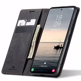 Spacecase Dėklas-piniginė Galaxy S23 FE juodas