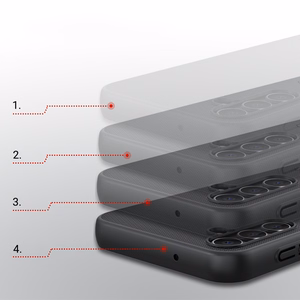 Dėklas Nillkin Super Frosted Shield Samsung A146 A14 5G juodas