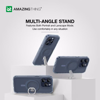 Amazing Thing Titan Pro Mag žiedo laikiklio dėklas 10FT IP156.1PTRBU Iphone 15 Pro tamsiai mėlyna