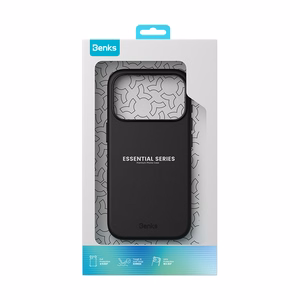 Benks Magnetic Vita Pro silikoninis dėklas (C.K.QY.AP.BK.0072) iPhone 18 Pro/17 Pro, juodas, su kameros valdymo mygtuku