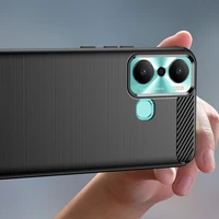 Karbono dėklas telefonui Infinix Hot 20 Play (m) - juodas