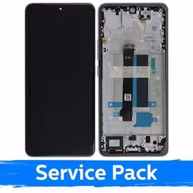 LCD ekranas suderinamas su Xiaomi Redmi Note 13 Pro+ 5G su rėmeliu / Aurora Purple / (Service Pack)