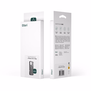 Etteri Matinis Mag Ring dėklas for iPhone 17 pilkas