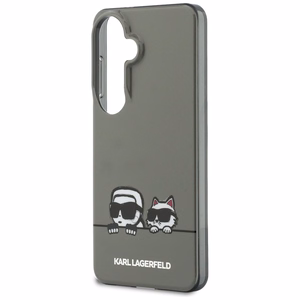 Karl Lagerfeld IML Peekaboo Karl&Choupette MagSafe Dėklas for Samsung Galaxy S26 - juodas
