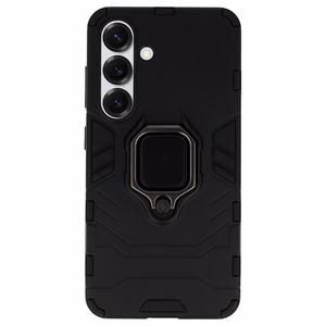 Dėklas telefonui Ring Armor Samsung Galaxy S25 juodas