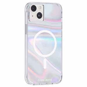 Case-Mate Soap Bubble MagSafe dėklas, skirtas iPhone 14 Plus, vaivorykštinis