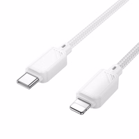 Kabelis USB C į Lightning Hoco PD 27W 1 m X113 baltas