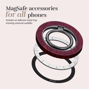 MIO Berry Blooms Magsafe dėklas su žiedine laikiklio funkcija