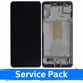 Ekranas skirtas Samsung M546 M54 5G juodas su rėmeliu (Service Pack)