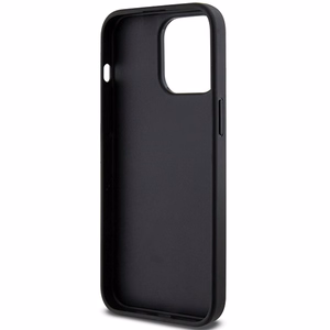 Karl Lagerfeld Gripstand Saffiano Choupette Pins dėklas telefonui iPhone 13 Pro / 13 - juodas
