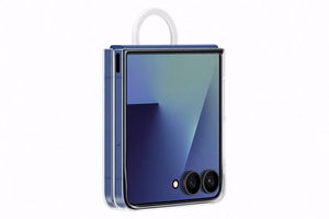 Samsung dėklas su žiedu Samsung Galaxy Z Flip7 - permatomas
