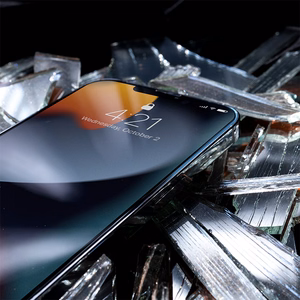Crong 7D Nano Flexible Glass 9H visą ekraną dengiantis hibridinis apsauginis stiklas, skirtas iPhone 13 Mini