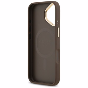 GUESS dėklas IPHONE 17 suderinamas su MagSafe GUHMP17SP4MSEGCW (PU 4G su klasikiniu) rudas