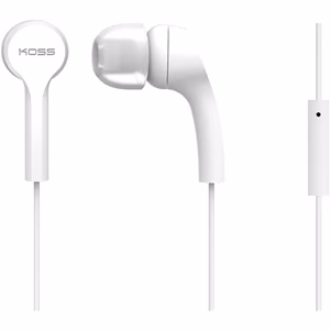 Koss Headphones KEB9iW Wired In-ear Microphone White