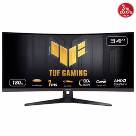 LCD monitorius ASUS TUF Gaming VG34VQ3B 34" žaidimų išlenktas VA 3440x1440 180Hz 1ms