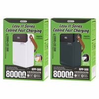 Išorinė baterija Power Bank Remax RPP-566 22.5W 80000mAh pilka