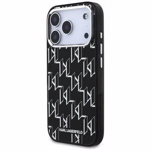 Karl Lagerfeld IML KL Monogram MagSafe чехол iPhone 17 Pro черный