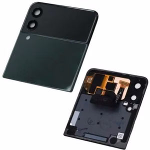 LCD экран Samsung F711 Z Flip3 5G с тачскрином с рамкой (внешний) чёрный Оригинал (б/у Grade B)