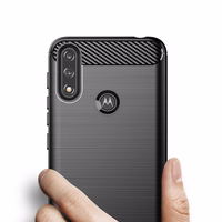 Carbon dėklas lankstus dėklas Motorola Moto E7i Power juodas