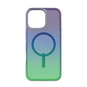 ZAGG Milan Snap dėklas telefonui su MagSafe iPhone 16 Pro Max - žalias/violetinis