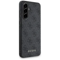 Guess 4G Metal Gold Logo dėklas telefonui Samsung Galaxy A56 - juoda