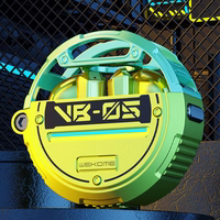 WEKOME VB05 Vanguard Series - Bluetooth V5.3 TWS wireless ausinės with charging dėklas (žalias)