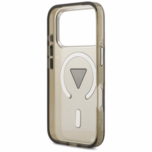 GUESS dėklas telefonui IPHONE 17 Pro su MagSafe suderintas (IML gradientas su trikampio logotipu) - khaki