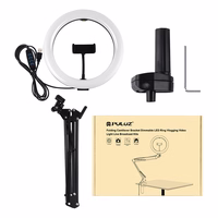 Stalinis laikiklis Puluz su 26 cm LED vlogingo žiedu PKT3090B