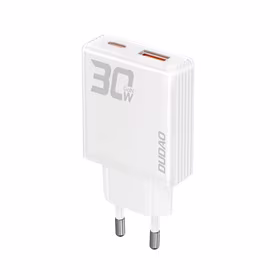 Įkroviklis Dudao (A30EU) (1xUSB-C; 1xUSB 30W) baltas